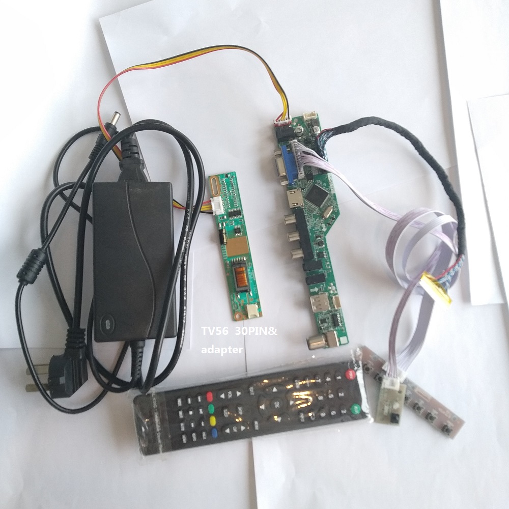 Controller Adapter Usb - Kit Papan Pengontrol TV56 dengan Daya
