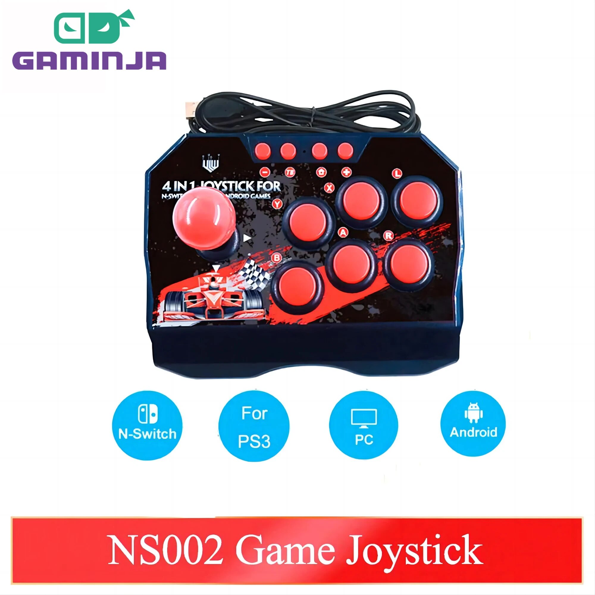 Retro Gaming With Raspberry Pi - GAMINJA NS002 4 In 1 Retro