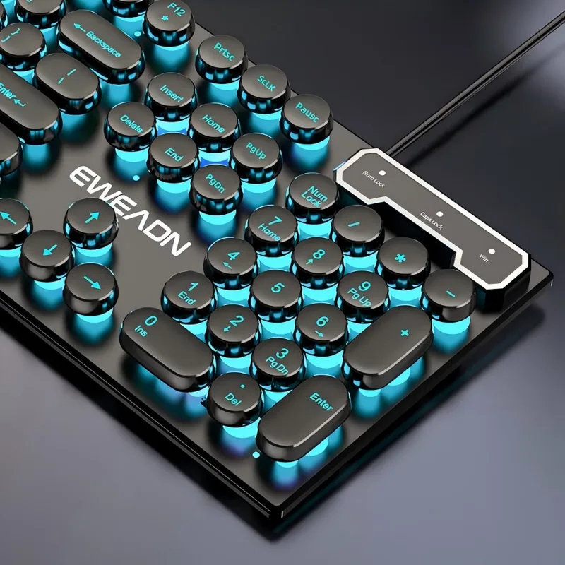 Retro Pc Gaming - Set Keyboard dan Mouse Retro Punk