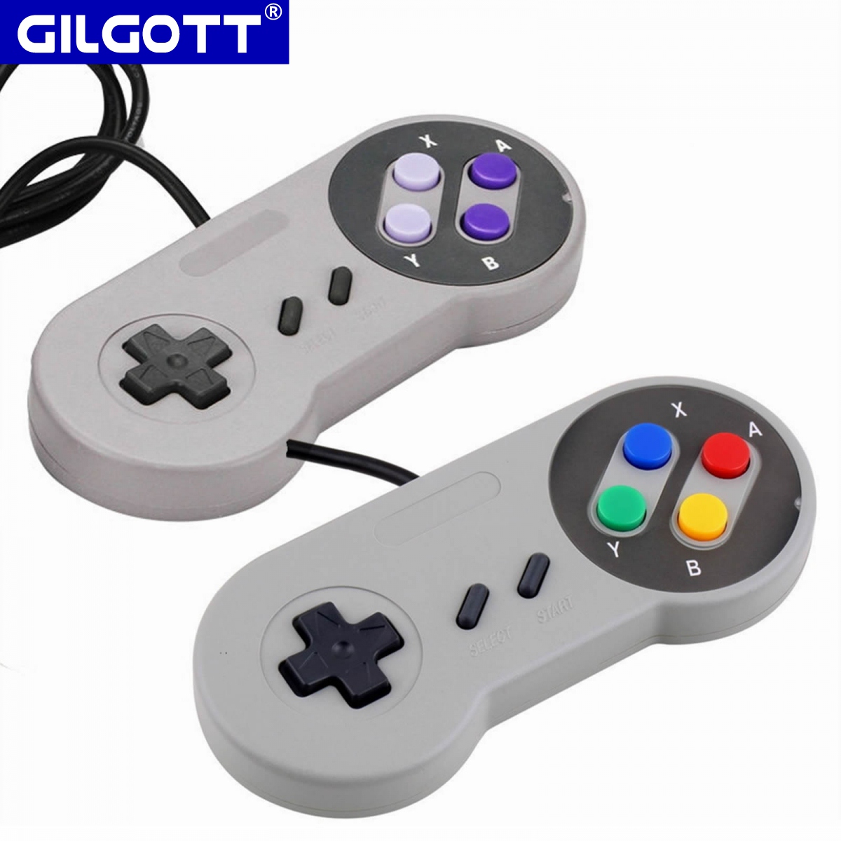 Retro Gaming With Raspberry Pi - 2 buah/set kontroler Game USB berkabel