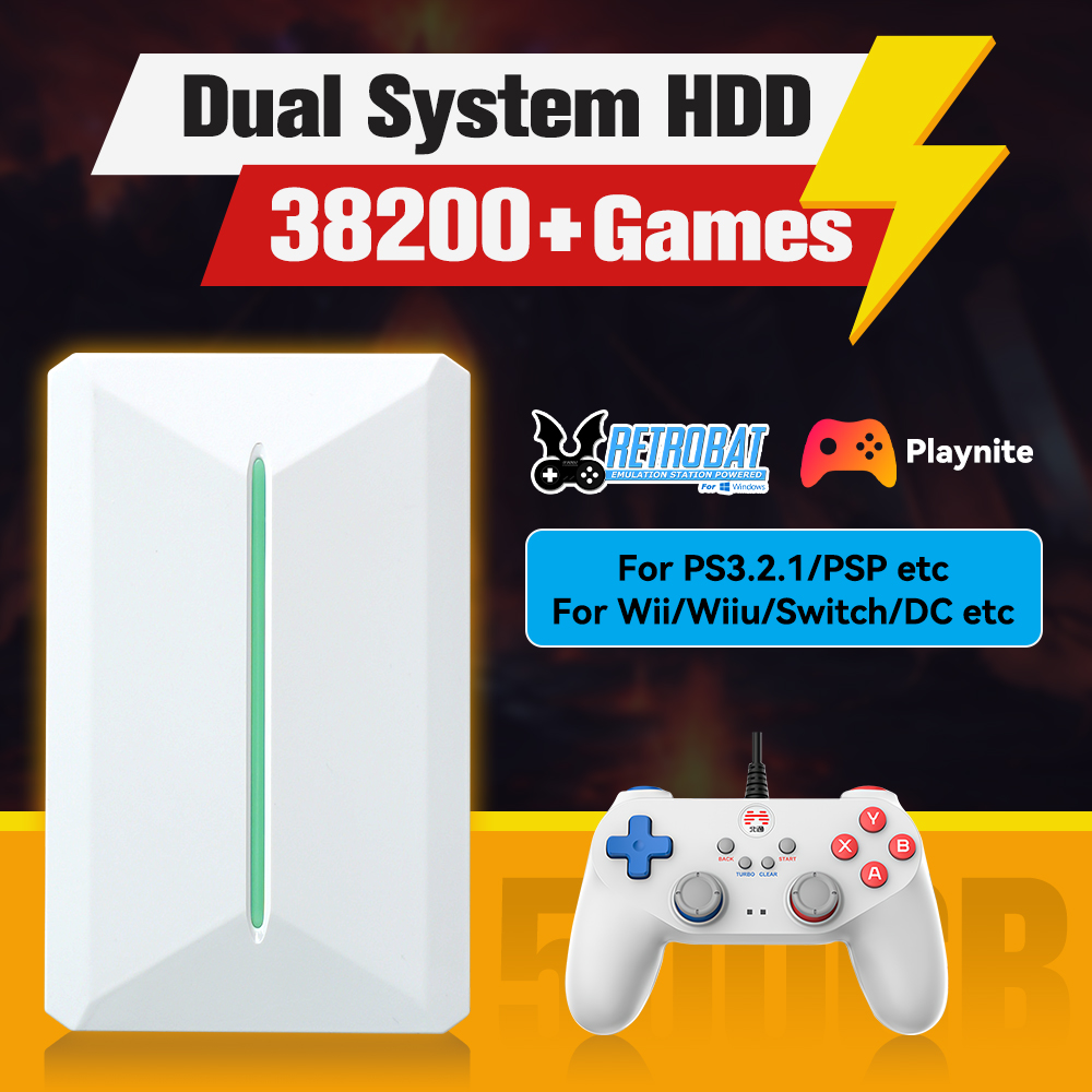 Retro Pc Gaming - Sistem Retrobat & Playnite HDD konsol