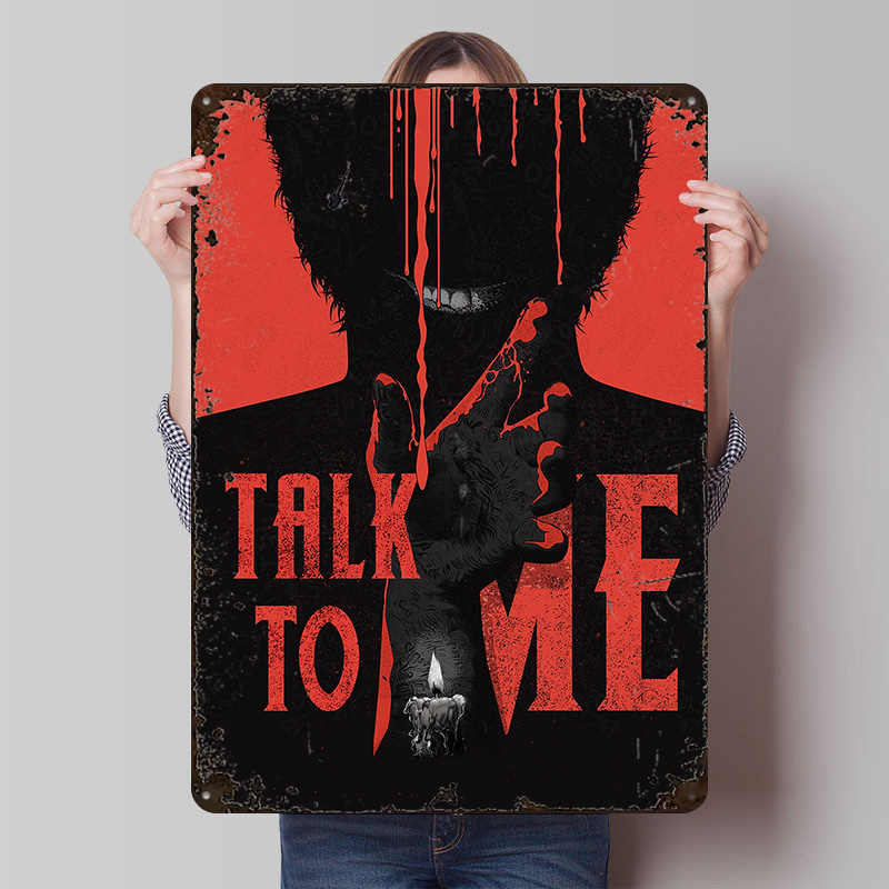Retro Gaming Talk - Poster Talk To Me, Papan Logam
