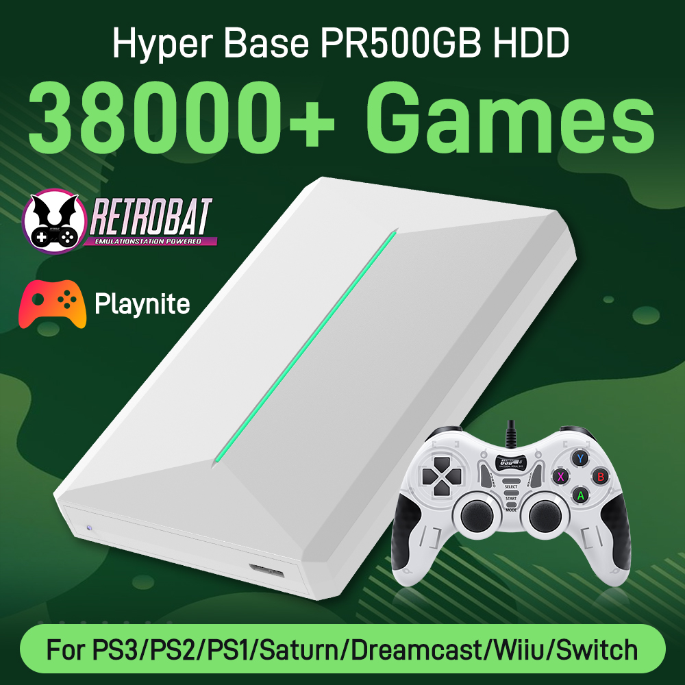 Retro Gaming Hard Drive - Hard Disk Drive 500GB Retro Gaming
