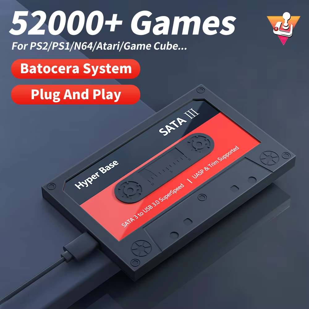 Retro Gaming Hard Drive - Batocera 500G/2T Hard Drive Game Retro