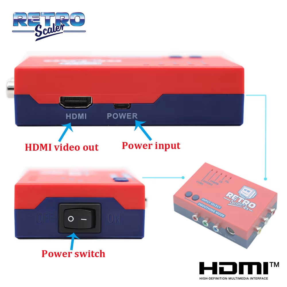 RetroScaler2x A/V ke HDMI ®    - Retro Gaming Hard Drive ulasan dan harga