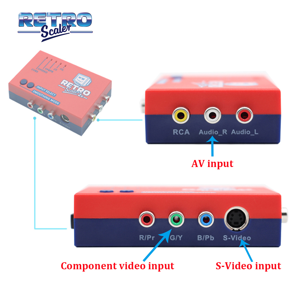 RetroScaler2x A/V ke HDMI ®    - Retro Gaming Hard Drive ulasan dan harga