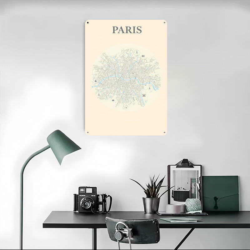 Poster Peta Kota Paris dari Pl - Retro Gaming Paris ulasan dan harga