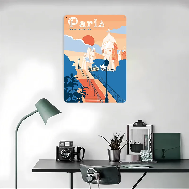 Poster Cetak Perjalanan Paris  - Retro Gaming Paris ulasan dan harga