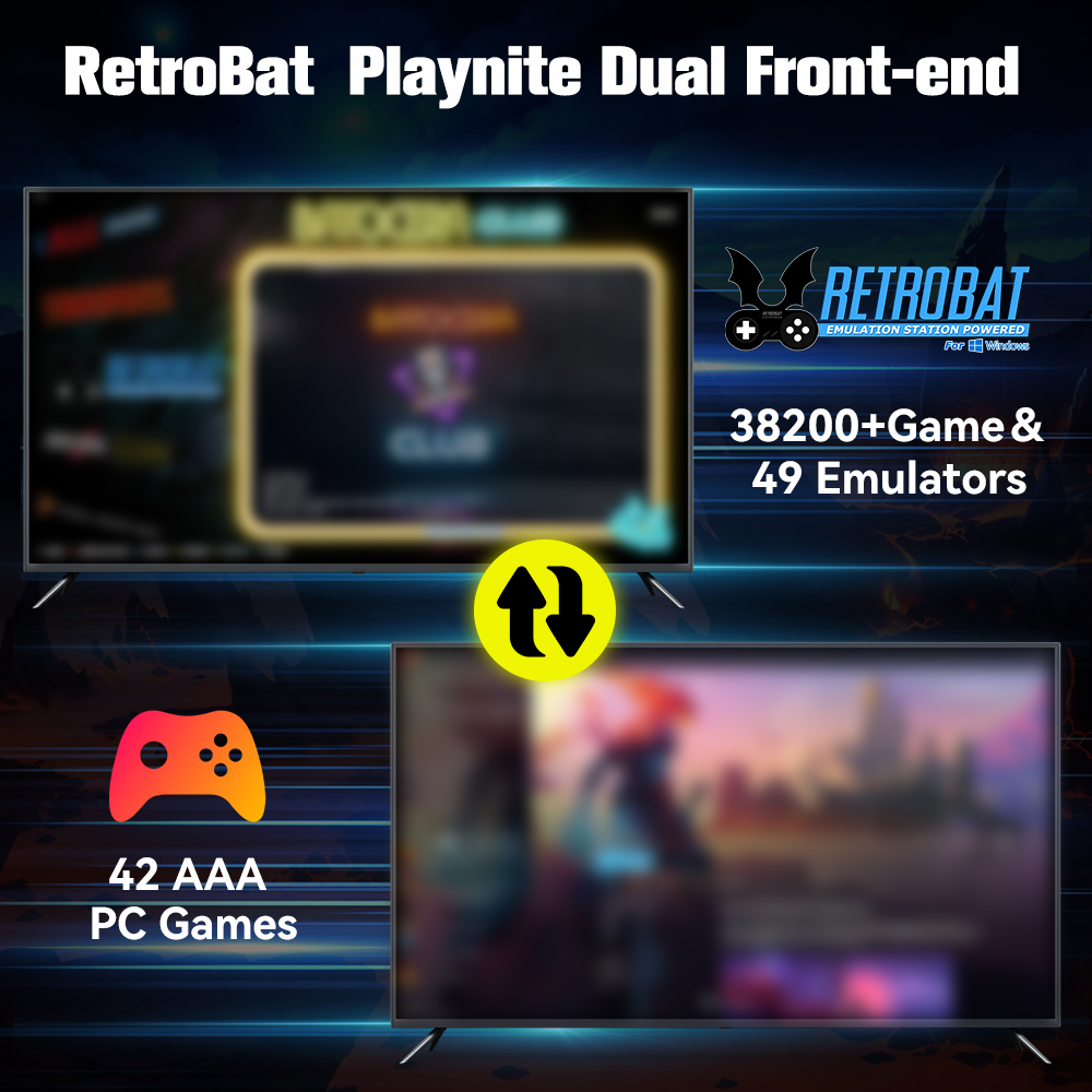 Sistem Retrobat & Playnite HDD - Retro Pc Gaming ulasan dan harga