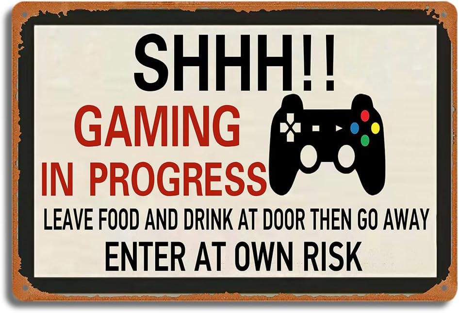 Papan Logam Retro Gaming, SHHH - Game Retro Gaming ulasan dan harga