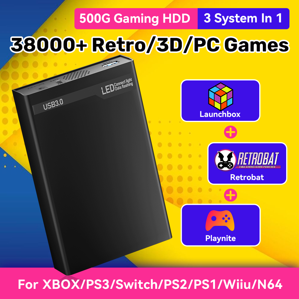 Hard Drive Game Portabel Mix50 - Retro Gaming Hard Drive ulasan dan harga