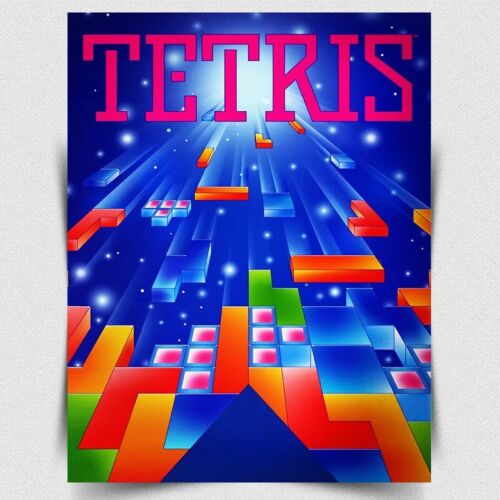 PLAKAT TETRIS METAL SIGN - Pos - Game Retro Gaming ulasan dan harga