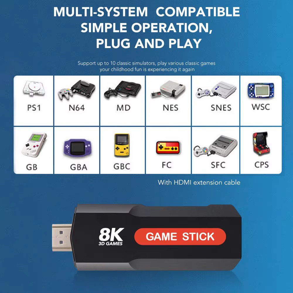 X2 Game Stick HD 4K 8K 3D Kons - Retro Pc Gaming ulasan dan harga