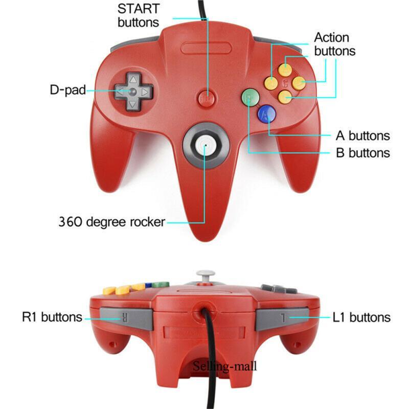 N64 kontroler klasik berkabel  - Retro Pc Gaming ulasan dan harga