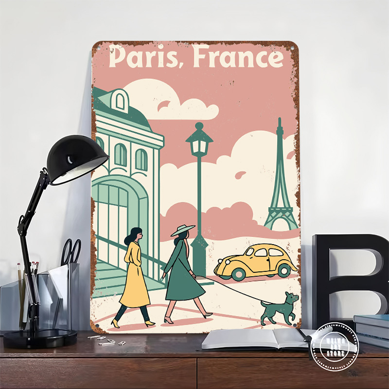 Poster Cetak Perjalanan Paris  - Retro Gaming Paris ulasan dan harga