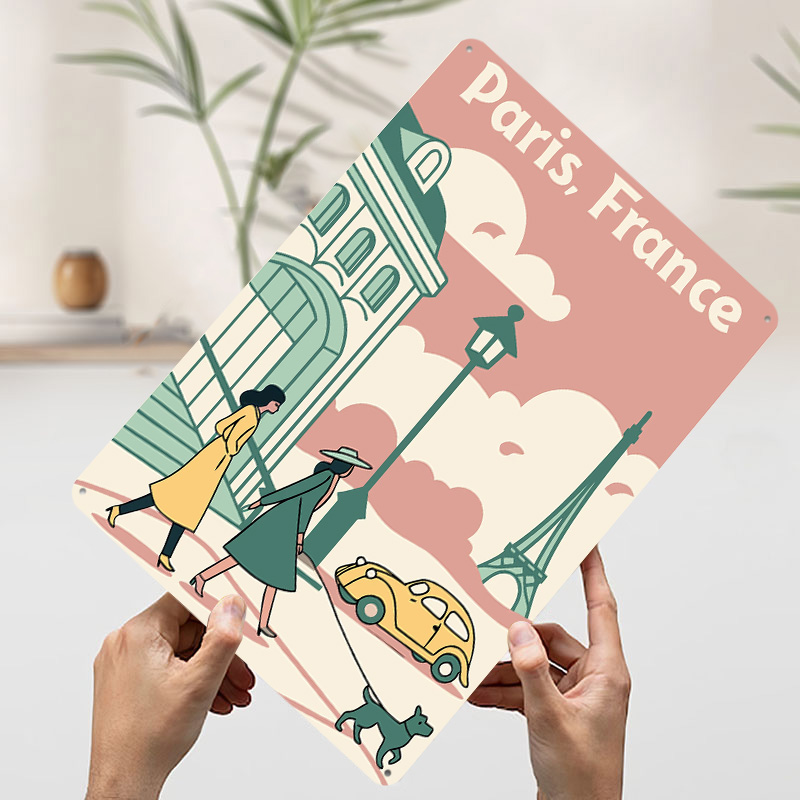 Poster Cetak Perjalanan Paris  - Retro Gaming Paris ulasan dan harga