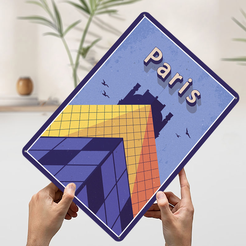 Poster Logam Perjalanan ke Par - Retro Gaming Paris ulasan dan harga