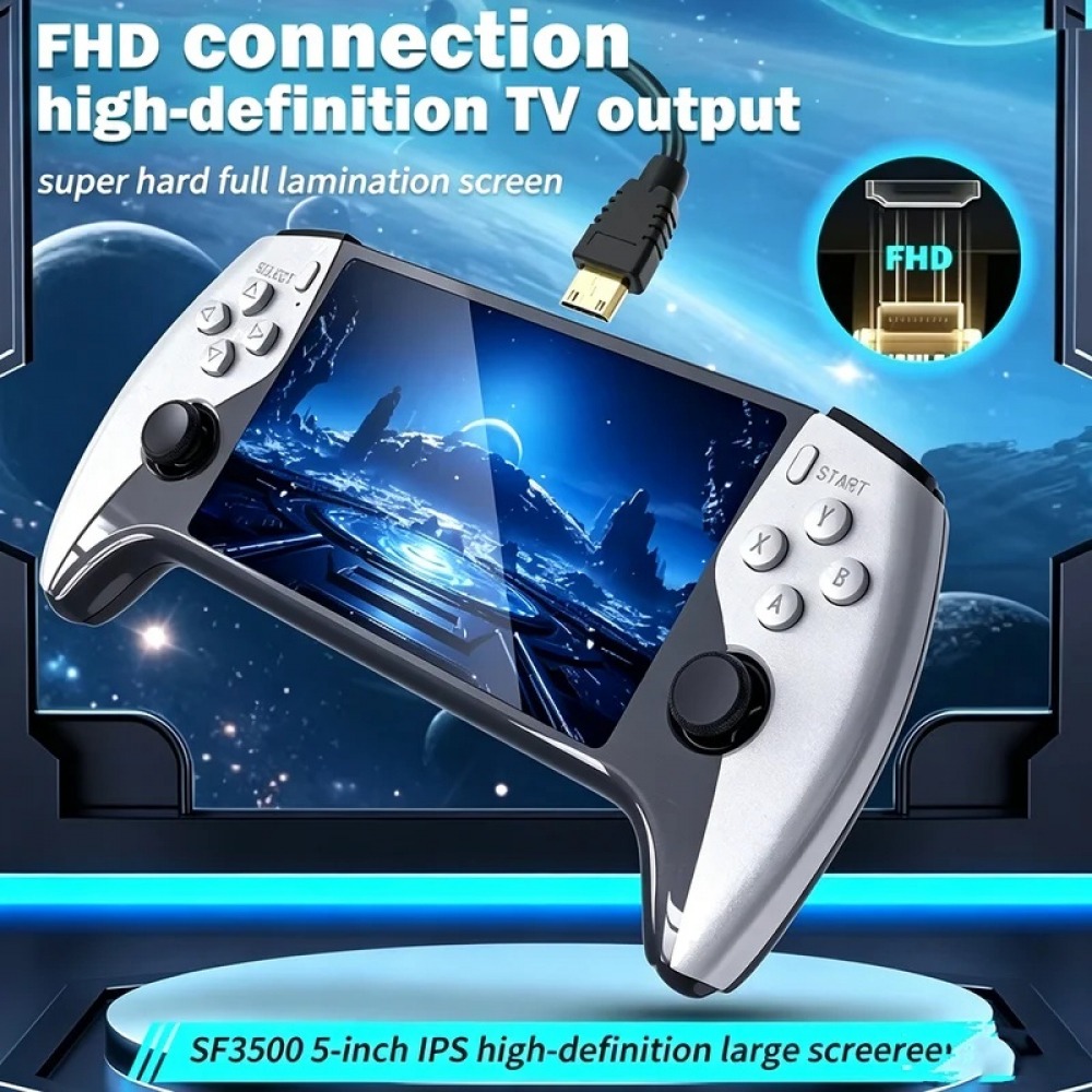 SF3500 Konsol Game Genggam 5 i - Retro Gaming Emulator ulasan dan harga